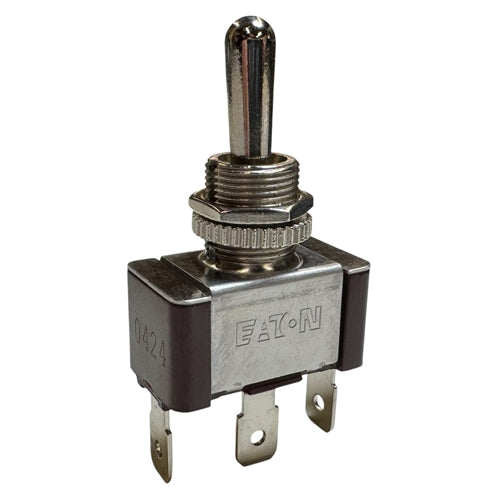 Eaton XTD2B1A Toggle Switch SPDT On-Off-On, 20A@125VAC, 10A@277VAC, 3/4HP, Up to 15A@28VDC, QC Terminals