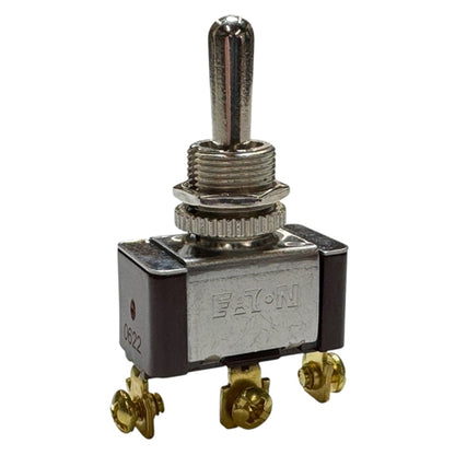 Eaton XTD2B2A Toggle Switch SPDT On-Off-On, 20A@125VAC, 10A@277VAC, 3/4HP, Up to 15A@28VDC, Screw Terminals