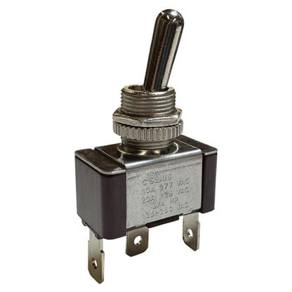 Eaton XTD2C1A Toggle Switch SPDT On-On, 20A@125VAC, 10A@277VAC, 3/4HP, Up to 15A@28VDC, QC Terminals