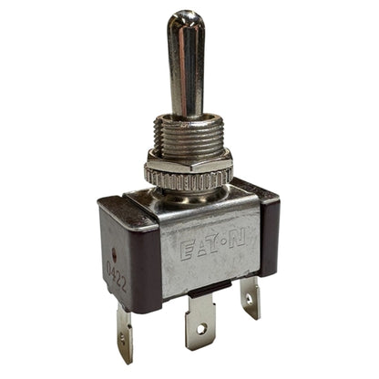 Eaton XTD2E1A Toggle Switch SPDT (On)-Off-(On), 20A@125VAC, 10A@277VAC, 3/4HP, Up to 15A@28VDC, QC Terminals