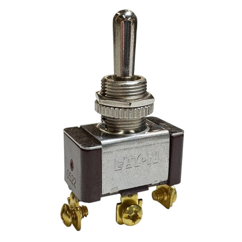 Eaton XTD2E2A Toggle Switch SPDT (On)-Off-(On), 20A@125VAC, 10A@277VAC, 3/4HP, Up to 15A@28VDC, Screw Terminals