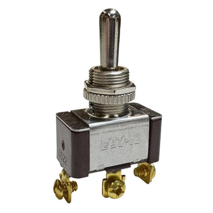 Eaton XTD2E2A Toggle Switch SPDT (On)-Off-(On), 20A@125VAC, 10A@277VAC, 3/4HP, Up to 15A@28VDC, Screw Terminals