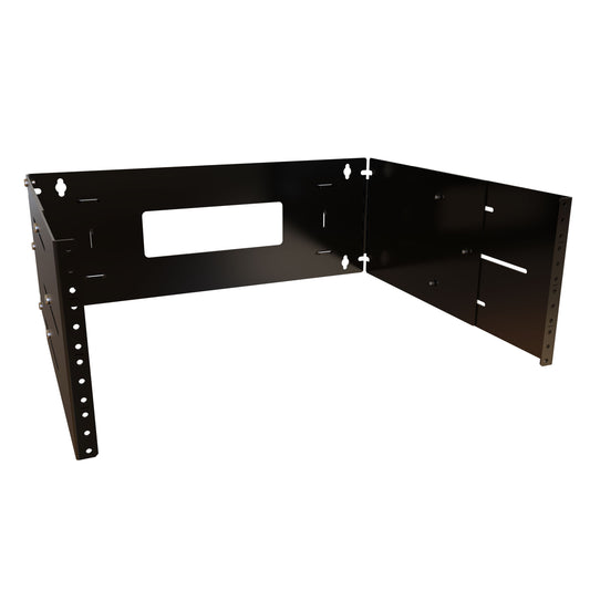 Hammond APB19007BK1 4U Adjustable Depth Hinged Wall Rack / Bracket, Depth 12" to 18", Load Rated to 100 LBS
