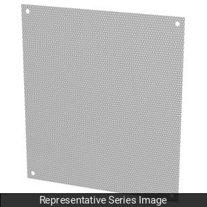 Hammond AP2416PP APPP Series Perforated Inner Panel for N1A Series Enclosures, 16 Gauge Steel, ANSI 61 Gray, 21.00" x 14.50" Panel, For 24" x 16" Enclosure.