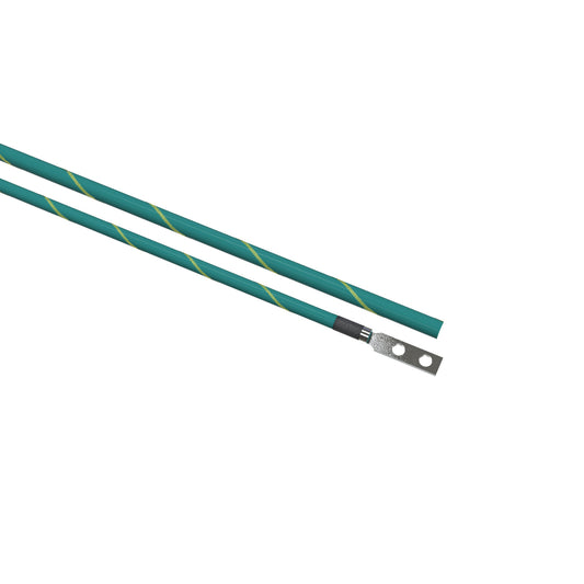 Hammond BWJ6A180 Bonding Wire Jumper Ground Kit, 6 AWG x 180" Long, 2-Hole Lugs and Hardware Included.