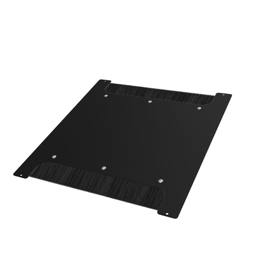 Hammond C2BBCE1931BK1 Brushed Cable Entry Bottom Panel, 19" x 31", 14-Gauge Steel, RAL9005 Black, for C2/C2RR Cabinets.