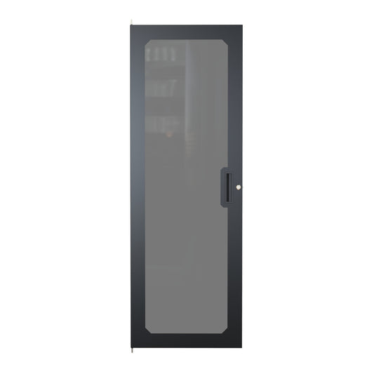 Hammond C2DF1956PBK1 C2 Window Door for 32U C2 Rack Cabinet Frame, 16 Gauge Steel with Smoked Plexi Window, Black.