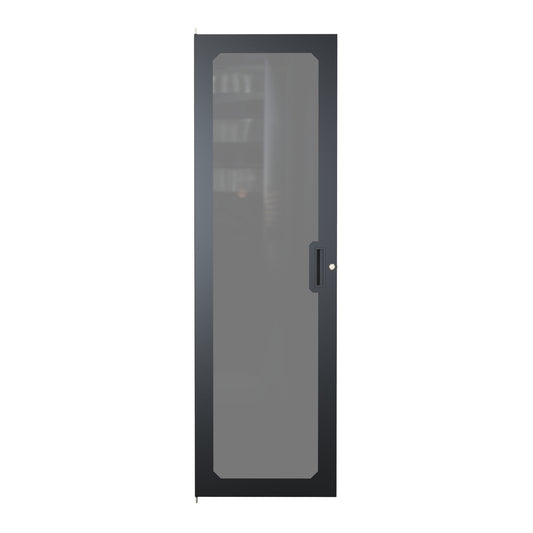 Hammond C2DF1963PBK1 C2 Window Door for 36U C2 Rack Cabinet Frame, 16 Gauge Steel with Smoked Plexi Window, Black.