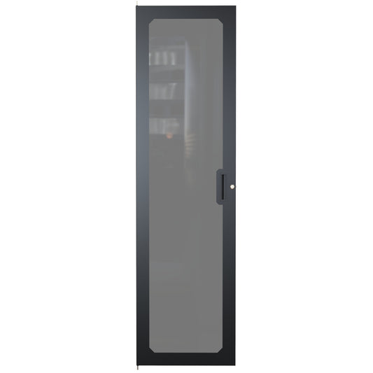 Hammond C2DF1970PBK1 C2 Window Door for 40U C2 Rack Cabinet Frame, 16 Gauge Steel with Smoked Plexi Window, Black.