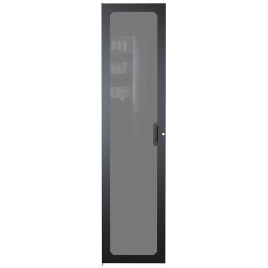 Hammond C2DF1978PBK1 C2 Window Door for 44U C2 Rack Cabinet Frame, 16 Gauge Steel with Smoked Plexi Window, Black.