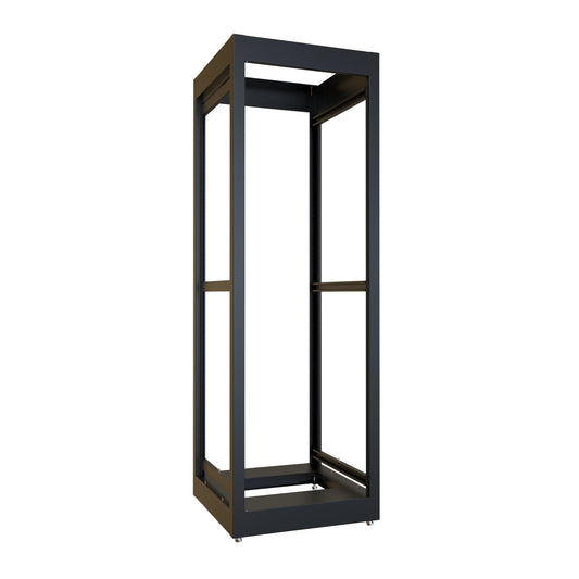 Hammond C2F196323BK1 36U C2 Modular Rack Cabinet Frame Only, 19" Rack Mounting, 70.31" H x 23" W x 23.63" D, 1500 lb Capacity, Steel, RAL9005 Black.