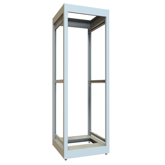 Hammond C2F196323LG1 36U C2 Modular Rack Cabinet Frame Only, 19" Rack Mounting, 70.31" H x 23" W x 23.63" D, 1500 lb Capacity, Steel, ASA61 Light Gray.