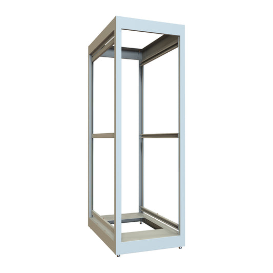 Hammond C2F196336LG1 36U C2 Modular Rack Cabinet Frame Only, 19" Rack Mounting, 70.31" H x 23" W x 36.00" D, 1500 lb Capacity, Steel, ASA61 Light Gray.