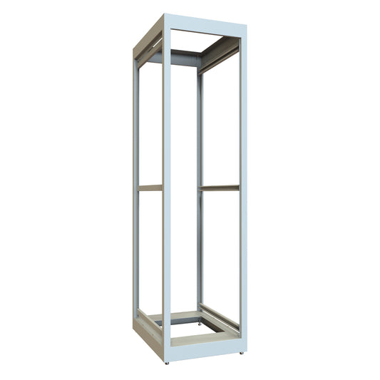 Hammond C2F197831LG1 44U C2 Modular Rack Cabinet Frame Only, 19" Rack Mounting, 85.31" H x 23" W x 31.50" D, 1500 lb Capacity, Steel, ASA61 Light Gray.