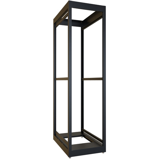 Hammond C2F197836BK1 44U C2 Modular Rack Cabinet Frame Only, 19" Rack Mounting, 85.31" H x 23" W x 36.00" D, 1500 lb Capacity, Steel, RAL9005 Black.