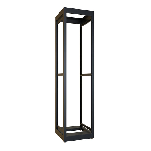 Hammond C2F198523BK1 48U C2 Modular Rack Cabinet Frame Only, 19" Rack Mounting, 92.31" H x 23" W x 23.63" D, 1500 lb Capacity, Steel, RAL9005 Black.
