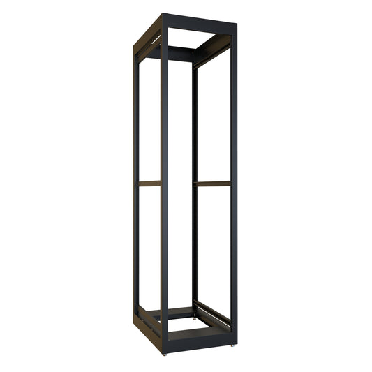 Hammond C2F198531BK1 48U C2 Modular Rack Cabinet Frame Only, 19" Rack Mounting, 92.31" H x 23" W x 31.50" D, 1500 lb Capacity, Steel, RAL9005 Black.