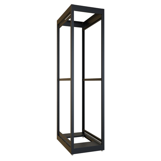 Hammond C2F198536BK1 48U C2 Modular Rack Cabinet Frame Only, 19" Rack Mounting, 92.31" H x 23" W x 36.00" D, 1500 lb Capacity, Steel, RAL9005 Black.