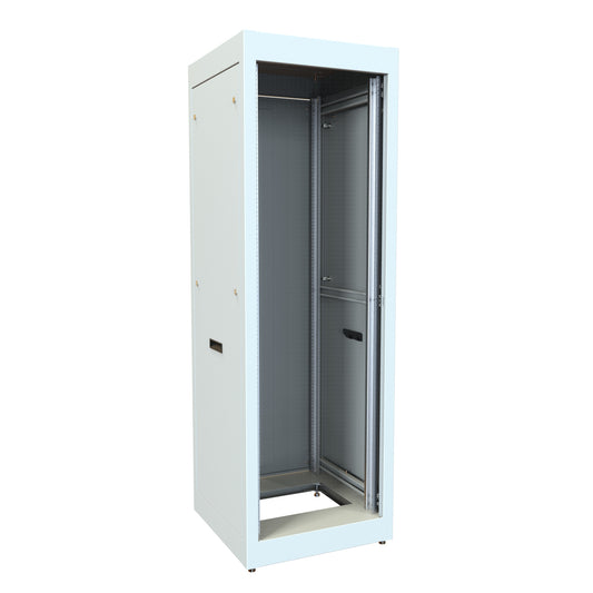 Hammond C2RR196323LG1 36U C2RR Welded Steel Rack Cabinet, 19" Rack Mounting, 70.31" H x 23" W x 23.63" D, 1500 lb Capacity, Steel, ASA61 Light Gray.
