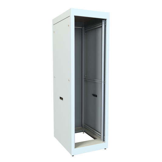 Hammond C2RR197031LG1 40U C2RR Welded Steel Rack Cabinet, 19" Rack Mounting, 77.31" H x 23" W x 31.50" D, 1500 lb Capacity, Steel, ASA61 Light Gray.