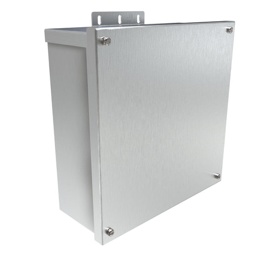 Hammond C3R10104ESCNKAL N3R Junction Box, Screw Cover No K/O's - 10" x 10" x 4" - Alum