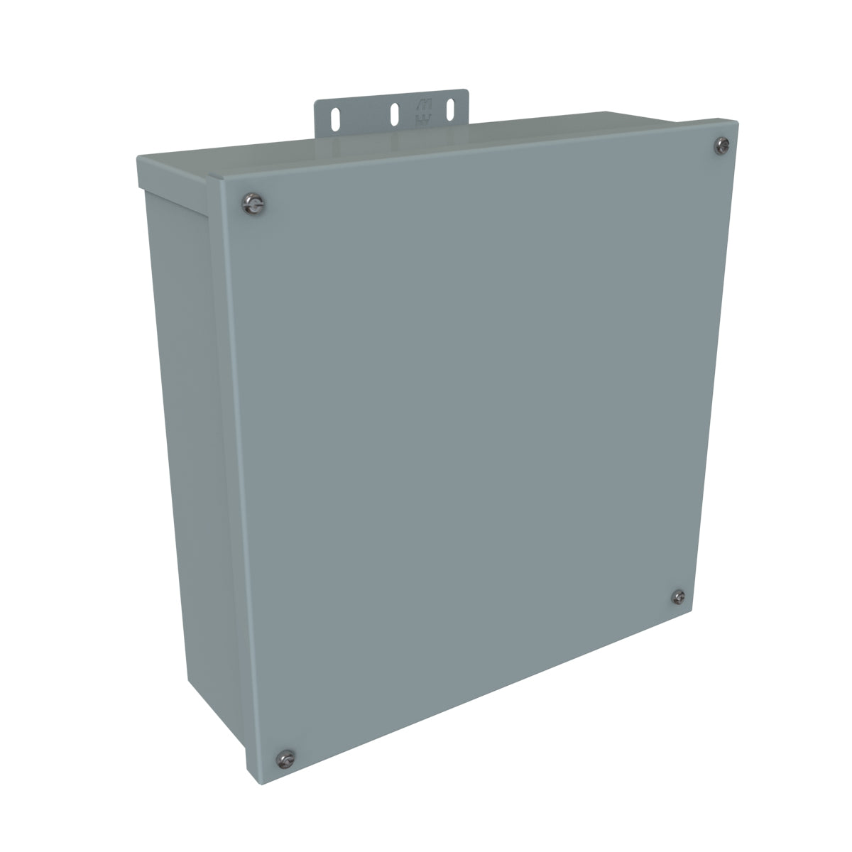 Hammond C3R12124ESCNK N3R Junction Box, Screw Cover No K/O's - 12" x 12" x 4" - Galvanized/Gray
