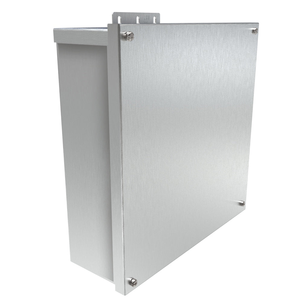 Hammond C3R12124ESCNKAL N3R Junction Box, Screw Cover No K/O's - 12" x 12" x 4" - Alum