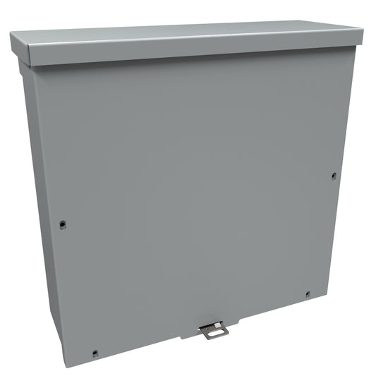 Hammond C3R12124SC Type 3R Junction Box Screw Cover - 12" x 12" x 4" - Galvanized/Gray