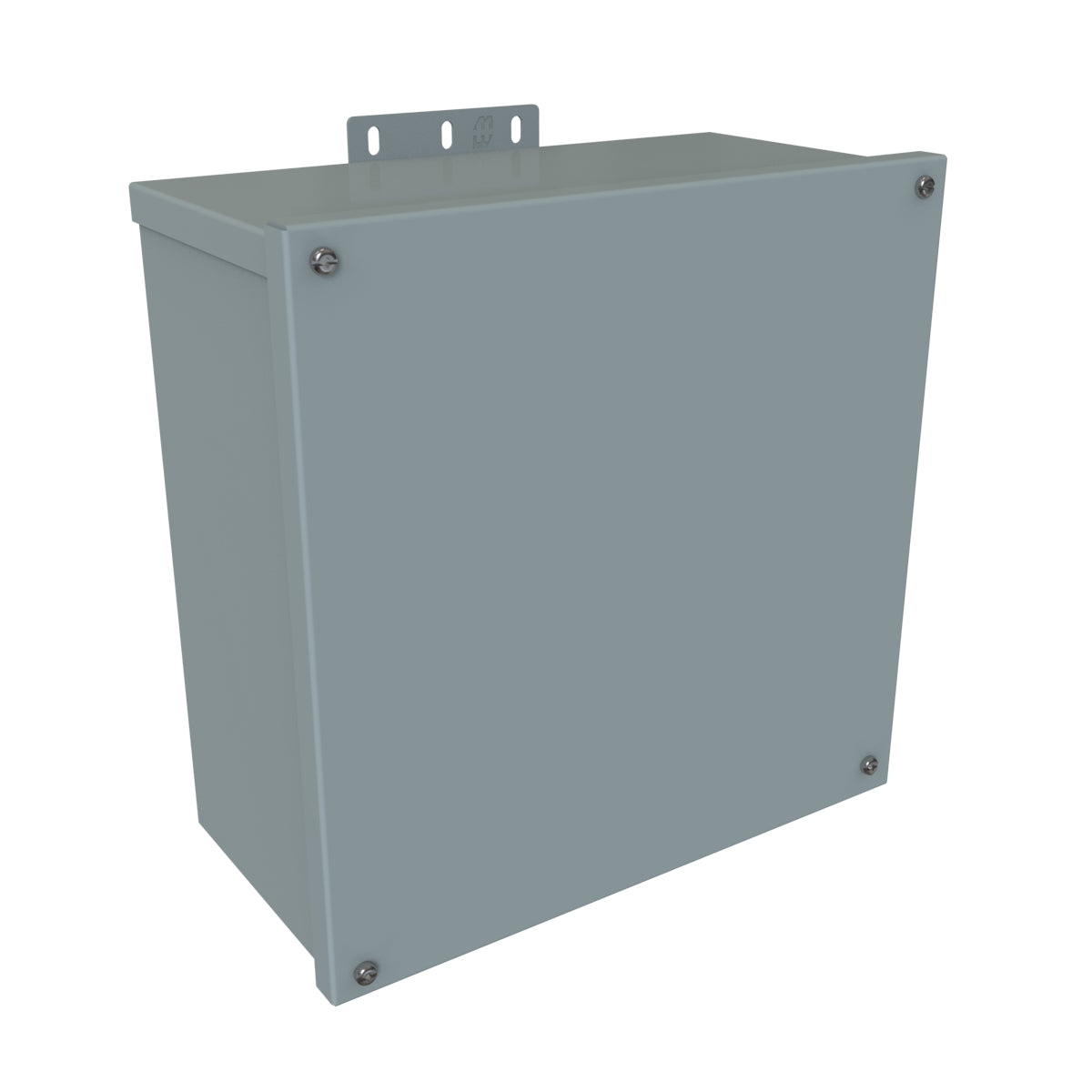 Hammond C3R12126ESCNK N3R Junction Box, Screw Cover No K/O's - 12" x 12" x 6" - Galvanized/Gray