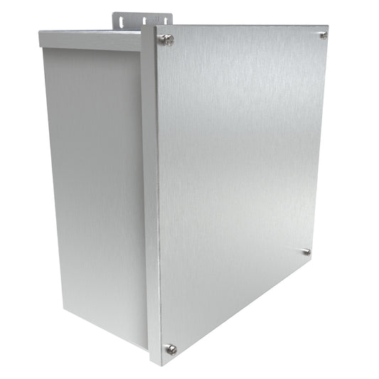 Hammond C3R12126ESCNKAL N3R Junction Box, Screw Cover No K/O's - 12" x 12" x 6" - Alum