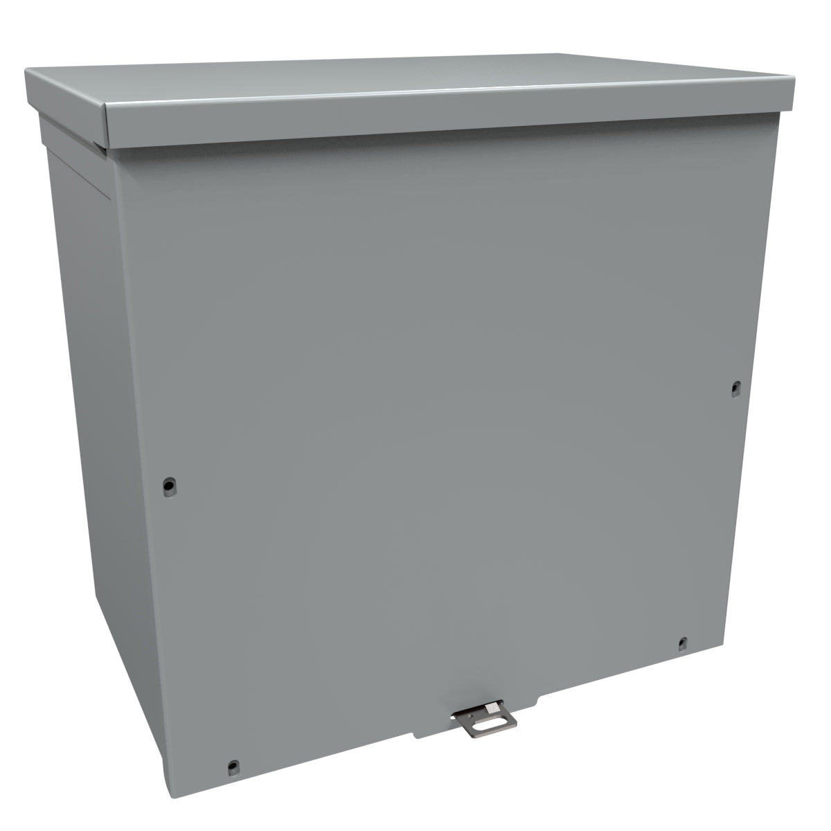 Hammond C3R12128SCNKO Type 3R Junction Box Screw Cover No K/O's- 12" x 12" x 8" - Galvanized/Gray