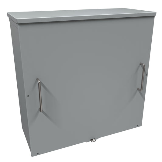 Hammond C3R242410SC Type 3R Junction Box Screw Cover - 24" x 24" x 10" - Galvanized/Gray