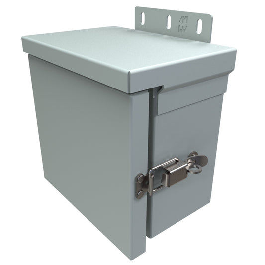 Hammond C3R664HCR Type 3R Junction Box Hinge Cover - 6" x 6" x 4" - Galvanized/Gray