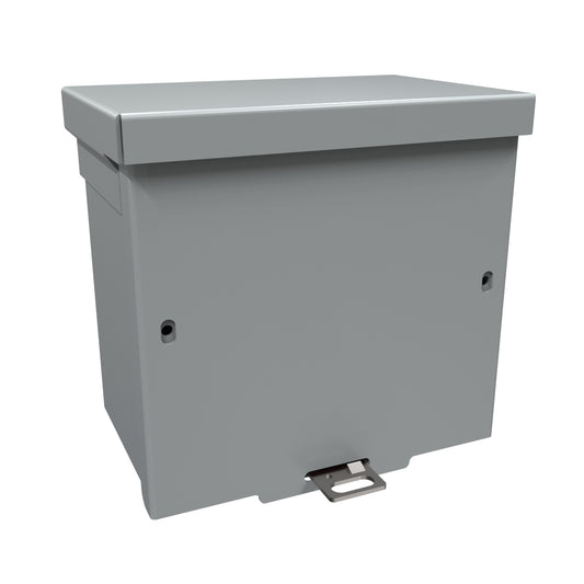 Hammond C3R664SCNKO Type 3R Junction Box Screw Cover No K/O's- 6" x 6" x 4" - Galvanized/Gray