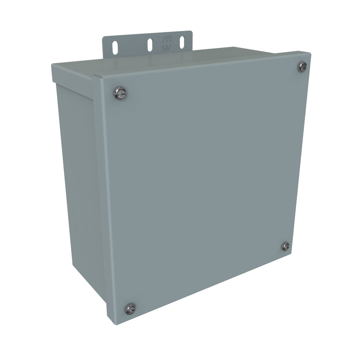 Hammond C3R884ESCNK N3R Junction Box, Screw Cover No K/O's - 8" x 8" x 4" - Galvanized/Gray
