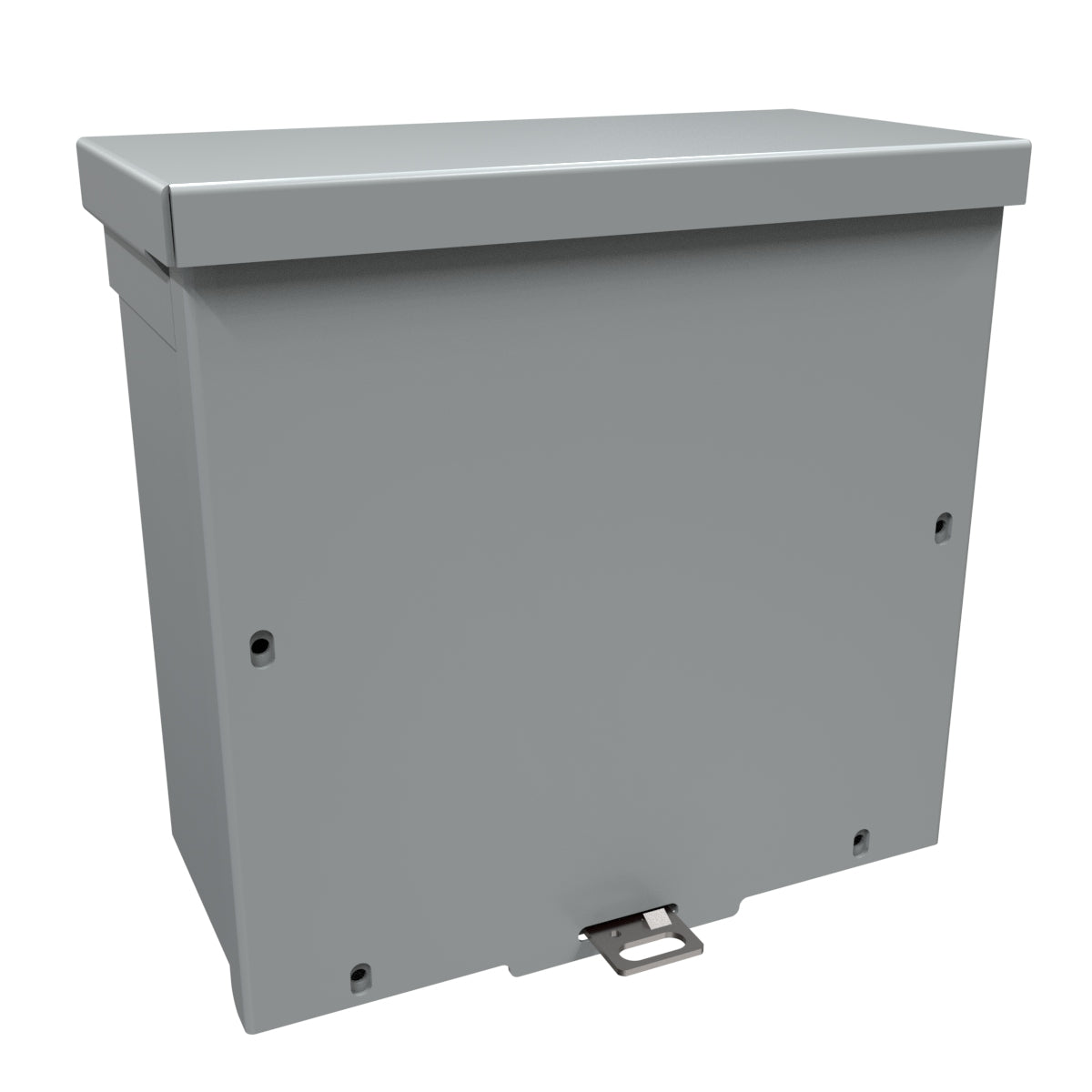 Hammond C3R884SCNKO Type 3R Junction Box Screw Cover No K/O's- 8" x 8" x 4" - Galvanized/Gray