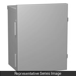 Hammond C3R16126HCLO Type 3R Junction Box Hinge Lift Off Cover - 16" x 12" x 6" - Galvanized/Gray