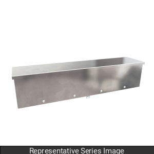 Hammond C3RWT1272G Type 3R Wiring Trough - 12" x 12" x 72" - Galvanized