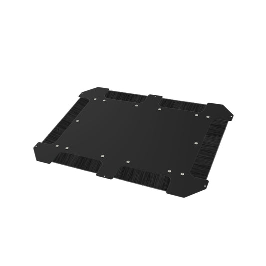 Hammond C4BBCE2431BK1 Brushed Cable Entry Bottom Panel, 24" x 31.5", 14-Gauge Steel, RAL9005 Black, for C4 Cabinets.