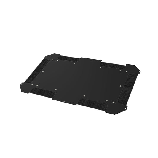 Hammond C4BBCE2436BK1 Brushed Cable Entry Bottom Panel, 24" x 36", 14-Gauge Steel, RAL9005 Black, for C4 Cabinets.