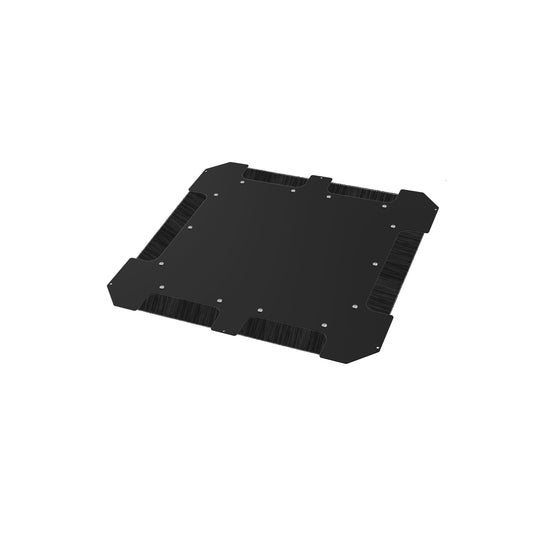 Hammond C4BBCE3031BK1 Brushed Cable Entry Bottom Panel, 30" x 31.5", 14-Gauge Steel, RAL9005 Black, for C4 Cabinets.