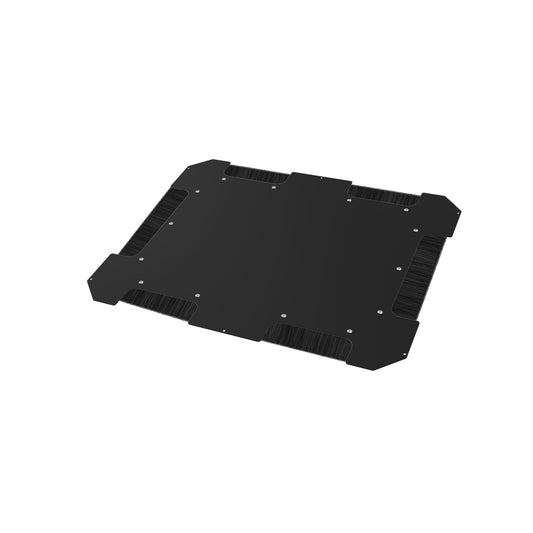 Hammond C4BBCE3036BK1 Brushed Cable Entry Bottom Panel, 30" x 36", 14-Gauge Steel, RAL9005 Black, for C4 Cabinets.