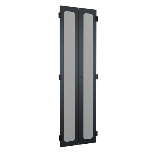 Hammond C4BD2473VBK1 Vented Barn Door for C4 Rack Cabinet, 42U, 24" Wide Cabinet, Steel, RAL9005 Black.