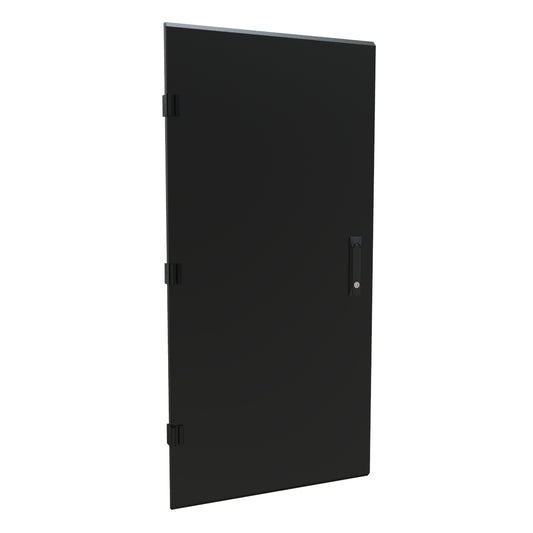 Hammond C4D2442SBK1 Solid Door with Locking Swinghandle, 16-Gauge Steel, RAL9005 Black, Fits 24U x 24" C4 Cabinet.