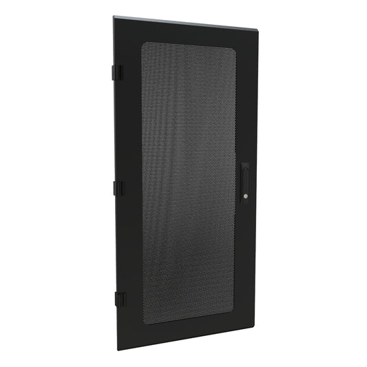 Hammond C4D2442VBK1 Vented Door for C4 Rack Cabinet, 24U, 24" Wide Cabinet, Steel, RAL9005 Black.