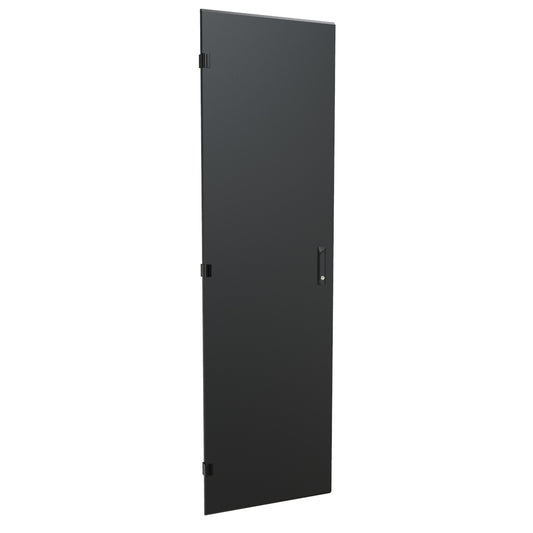 Hammond C4D2473SBK1 Solid Door, Locking Swing Handle, C4 Series, 42U x 24", 16 ga. Steel, RAL 9005 Black.
