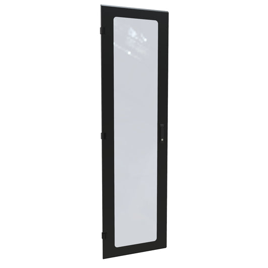 Hammond C4D2473WBK1 Window Door, Locking Swing Handle, C4 Series, 42U x 24", 16 ga. Steel, RAL 9005 Black.