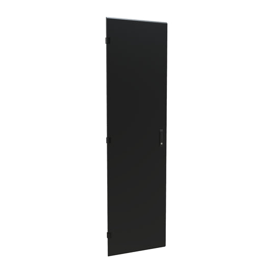 Hammond C4D2477SBK1 Solid Door, Locking Swing Handle, C4 Series, 44U x 24", 16 ga. Steel, RAL 9005 Black.