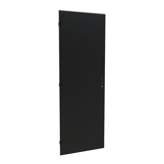 Hammond C4D3077SBK1 Solid Door, Locking Swing Handle, C4 Series, 44U x 30", 16 ga. Steel, RAL 9005 Black.