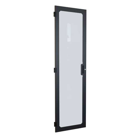 Hammond C4DF2473PBK1 Window Flush Door, Quarter-Turn Lock, C4 Series, 42U x 24", 16 ga. Steel, RAL 9005 Black.